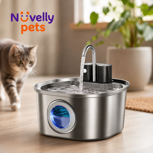 Nuvelly Flow : Fuente Inalambrica de Agua para Mascotas